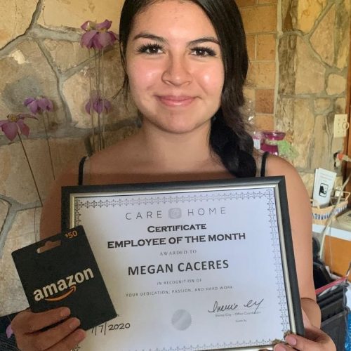 Megan Caceres July Employee of the Month